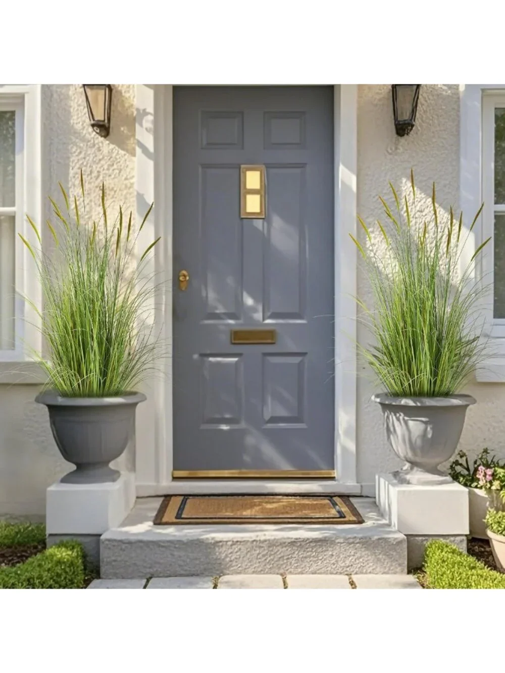 3ft Artificial Cattail & Onion Grass Floor Plant - Indoor/Outdoor Decor, Gift